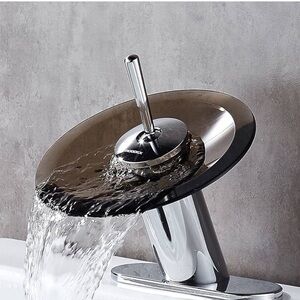 Modern Chrome Waterfall Faucet